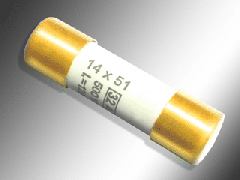 High-End Zylinder-Sicherung 14 x 51 mm Keramik 24 Karat vergoldet, versilbert oder Kupfer